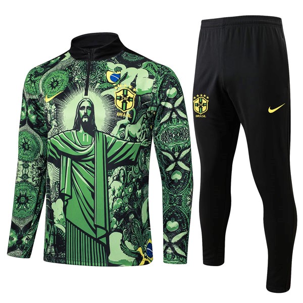 Sudadera De Training Brasil 2025/26 Verde